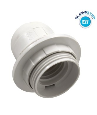 GloboStar® 78960 ΣΕΤ Ντουί E27 με Ροδέλα Πλαστικό Λευκό DIY